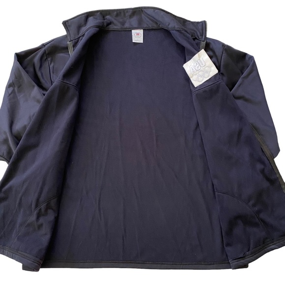 Vintage 90s United States Olympic Committee Black Jacket Made In USA Size XXL - Picture 10 of 11